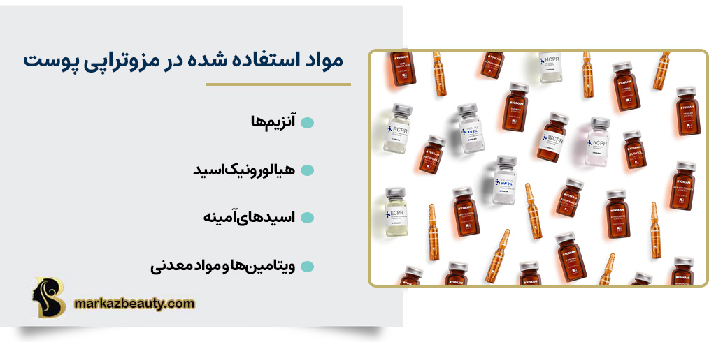 چه نوع موادی در مزوتراپی استفاده می‌شود؟ | مرکز بیوتی